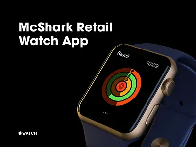 McShark Retail Watch App | Presentation animation app app design app ui apple watch apple watch design apple watch mockup dark dashboad mockup motion motion design presentation retail store shop store app ui user interface watch watch app