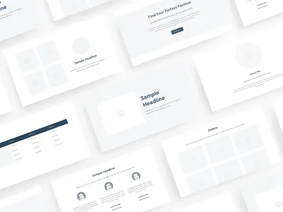 Wili - Website Wireframe for Sketch blocks bootstrap clean components free free sketch kit layout prototype simple site template ui ux web wf wireframe