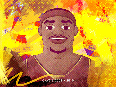 Lebron James Rookie basketball cleveland cleveland cavaliers creative design illustration inspiration inspired king la lebron lebron james los angeles miami heat nba nba finals nba playoffs nba poster playoffs vector