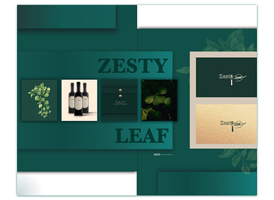 Branding Representation of Zesty Leaf art brand identity branding agency branding concept branding design flat landing page landing page design minimal template template design typogaphy ui design user experience user interface user interface design ux ux design webtemplate