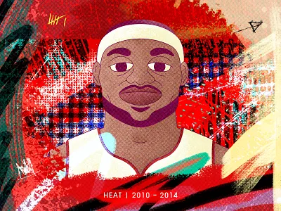 Miami Heat LeBron basketball basketball player basketball poster heat illustration king king james lebron lebron james lebronjames los angeles lakers miami heat nba nba finals nba illustration nba jam nba playoffs nba poster vector art vector illustration