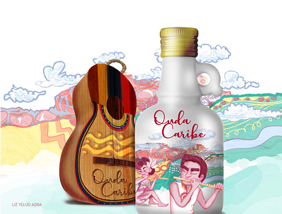 Onda Caribe Drink- Final Art brand design brand identity cartoon character design characterdesign design digital illustration digitalart illustration logo vector