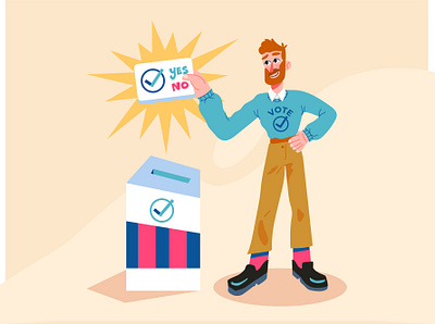 Day of Democracy character design democracy democracy day democrat design flat graphic guy icon illustration ilustracion logo modern us vector vote voter