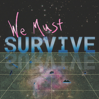 survive design typedesign vaporwave