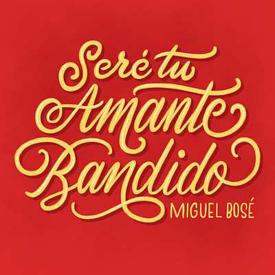 Amante bandido colombia design illustration lettering lettering art miguelbose procreate procreate art procreateapp typography