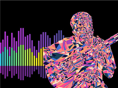 All My Favorite Colors color colors guitar illustration music portrait sound
