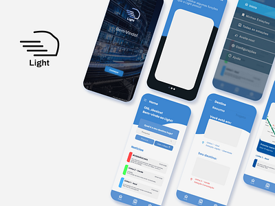 Light App app branding design logo minimal mobile mobile ui simple clean interface ui ux