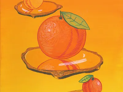 Tangerine coloredpencil design digital illustration digitalart drawing editorial illustration gouache illustration painting photoshop photoshop art