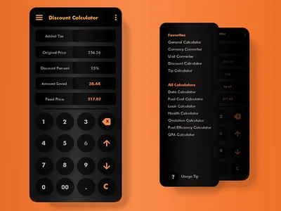 Daily UI - 003 app calculator challenge creditcard dailyui dailyuichallange day002 day2 interface mobile mobile interface userinterface