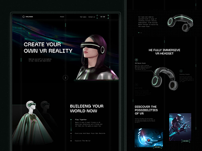 OSIRIS - VR Headset landing page 3d 3d art animation ar landing page logo meta motion design product design promo website ui ui design ui ux vr website