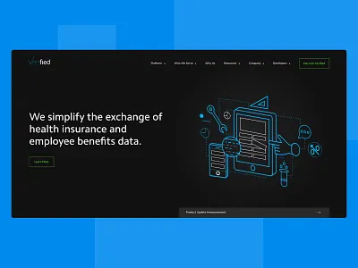Verified Homepage Design clean dark design design homepage interface ui uiux ux uxdesign webdesign website
