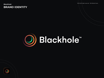 Blackhole logo blockchain brand branding coin crypto cryptocurrency design icon identity logo logodesign logomark logotype minimal modern logo monogram symbol trading typography