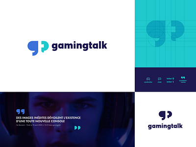 gamingtalk 2 brand brand identity brand identity design branding creative logo design icon logo logo design minimal