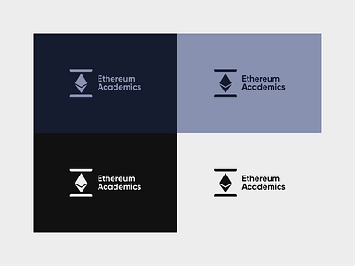 Ethereum Academics - Logo Design blockchain blockchain logo branding design ethereum ethereum academics logo ethereum logo graphic design iconic illustration illustrator logo logo design minimal rebrand vector