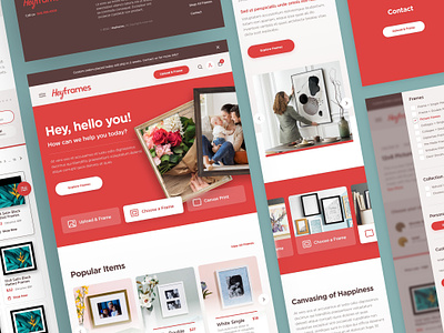 Heyframes Mobile canvas design drawingart frame frames photo picture print responsive ui ux web website