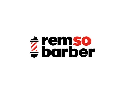Logotype RemsoBarber branding design logo logotype vector