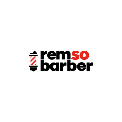 Logotype RemsoBarber branding design logo logotype vector