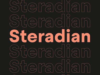 Steradian branding graphic design motion graphics