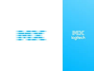 MX Logo blue brand identity branding icon identity design illustrator logitech logo logo design logos minimalist modern monogram mx technology