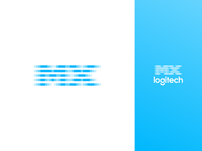 MX Logo blue brand identity branding icon identity design illustrator logitech logo logo design logos minimalist modern monogram mx technology