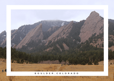 Boulder Postcard boulder buffs chautauqua climbing colorado flatirons hiking optoutside university of colorado