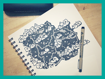 MTNS drawing illustration landscape landscapes mountain mountains paper pen rivers trees