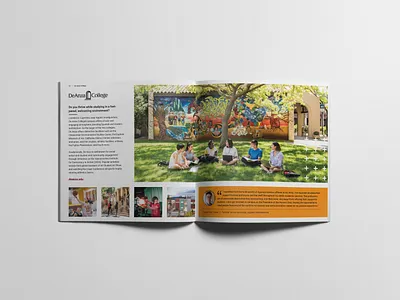 College Viewbook booklet brochure campus college community education layout marketing campaign nonprofit print students viewbook