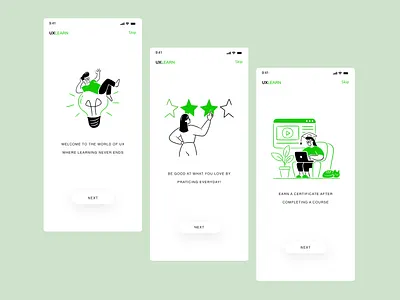 uxlearn Onboarding adobe xd design illustration