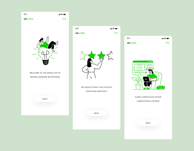 uxlearn Onboarding adobe xd design illustration