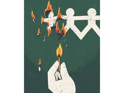 Crimes e castigos book conceptual conceptual illustration editorial fire flat illustration match print texture