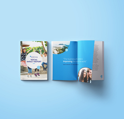 Impact Report 2019 design layout publication design