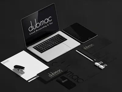 dubmac Cloud Accounting & Tax branding design illustration logo typography