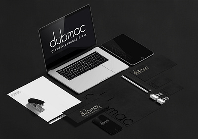 dubmac Cloud Accounting & Tax branding design illustration logo typography