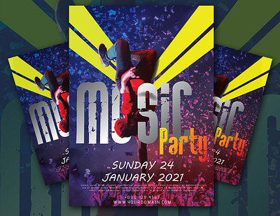 Music Event Flyer 300dpi ai flyer awesome flyer best concept best event flyer cmyk colorful creative creative concept dance event flyer event gorgeous gradient illustration music flyer music party pary flyer print ready white yellow