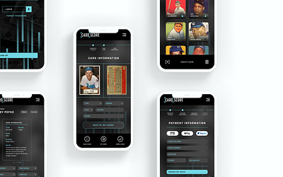 Cardscore App Design app app branding app design brand design branding corporate design design graphic design mobile mobile design ui ux web design website