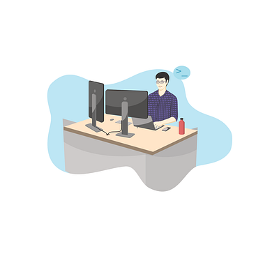 programmer character flat flat illustration flat illustrations vector