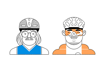 🚴‍♂️ 🚴‍♂️ character cycling illustration procreate