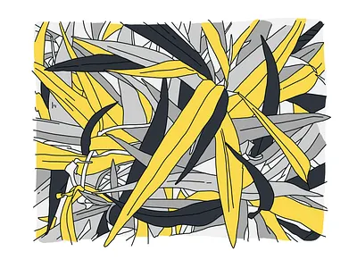 Foliage III illustration leaves lineart