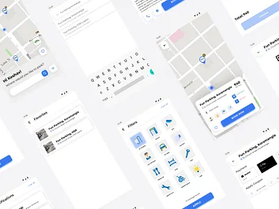 Garage - Paking App 100daychallenge branding dailyui design icon illustration logo parking parking app ui ux