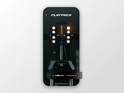 Flatpack Light Controls app clean light lighting lights minimal product ui uidesign ux