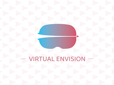 Virtual Reality Event Logo branding design envision event flat icon illustration illustrator logo minimal typography vector virtual virtualreality vr