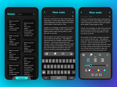 🔷 Notepad Ne Modern Design android app application design idea mobile modern modern notpad app idea notpad notpad design phone ui design user experience user interface ux design