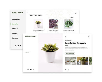 Succu-plant uidesign website