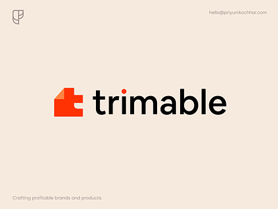 Trimable - Logomark Design brand branddesign branding design illustration illustrator logo logo design logodesign logos minimal ui
