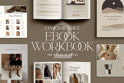 2 Bundle eBook + Workbook CANVA | PS branding brochure business canva catalogue clean download elegant free magazine modern portfolio template workbook