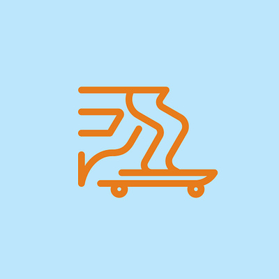 Day 9 - Skate - 100 Icons Daily 100days design icon illustration leeayr logo minimal skate skateboard vector