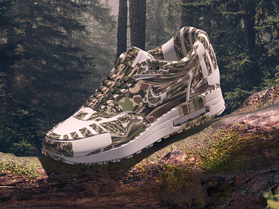 Nike X MBSJQ l Modern Camo advertsing branding camo camouflage cinema cinema 4d cinema4d logo motion motion design motion graphic nike nike air nike air max nike running nike shoes octane octanerender