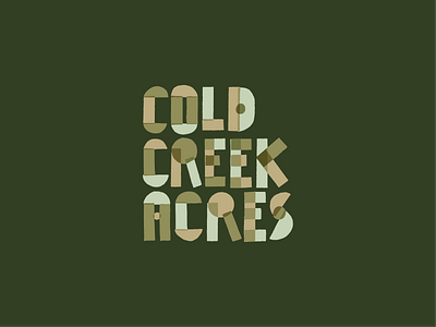 COLD CREEK ACRES FARM LOGO bc branding cold creek acres farm font logo pnw vector