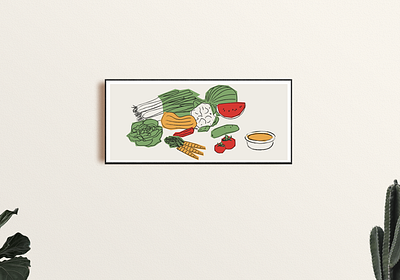 GAZPACHO abstract colors cooking fruit fruit logo gofood govegan green healthy hort illustration rurallife summer veganism vegetal vegetarian vilafranca watermelon