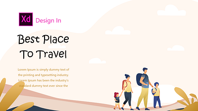 Travel Page Design | Using Adobe XD design in adobe xd page design travel page design webdesign